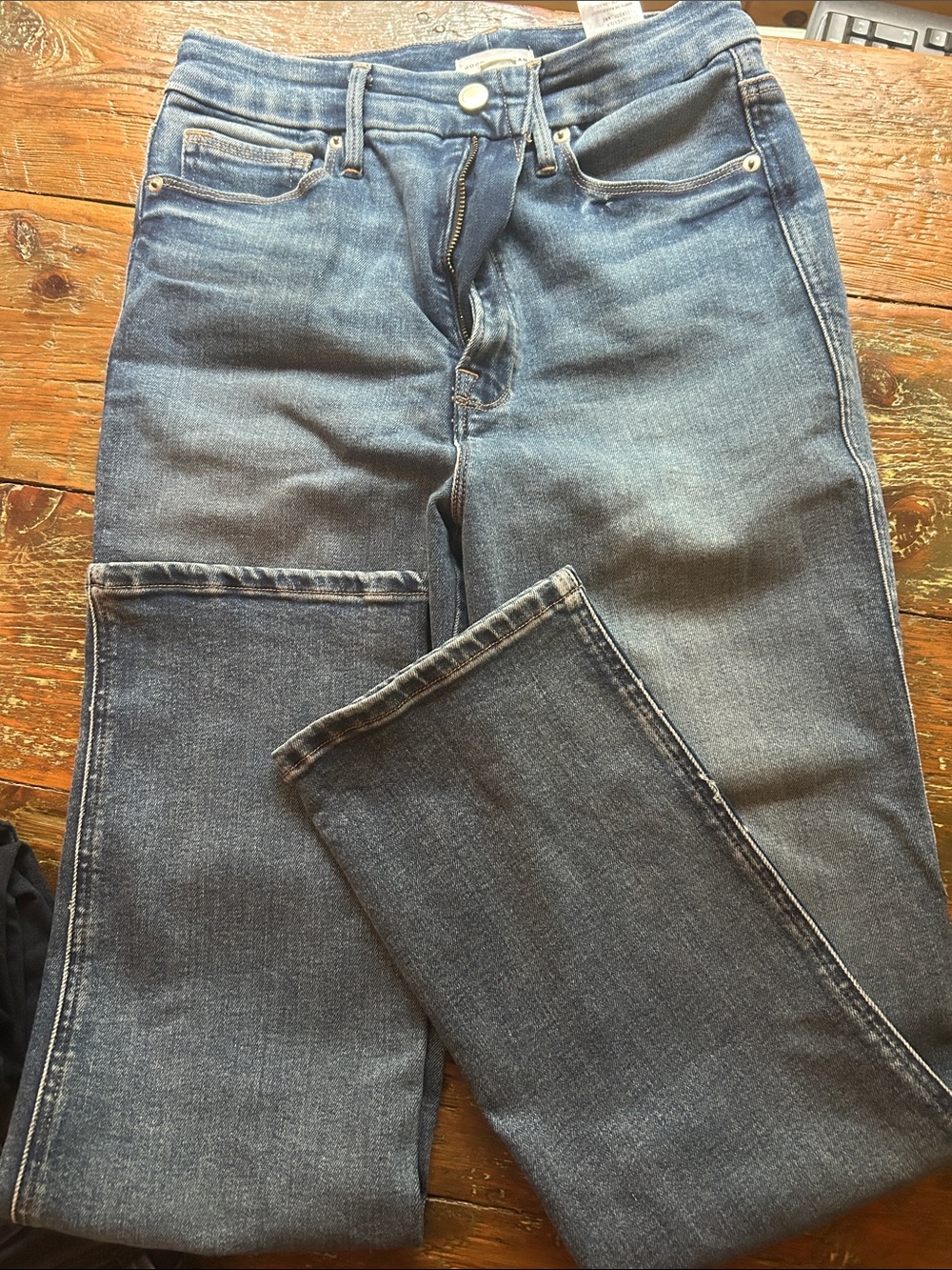 Womens Blue Denim Jeans - Classic Straight Fit